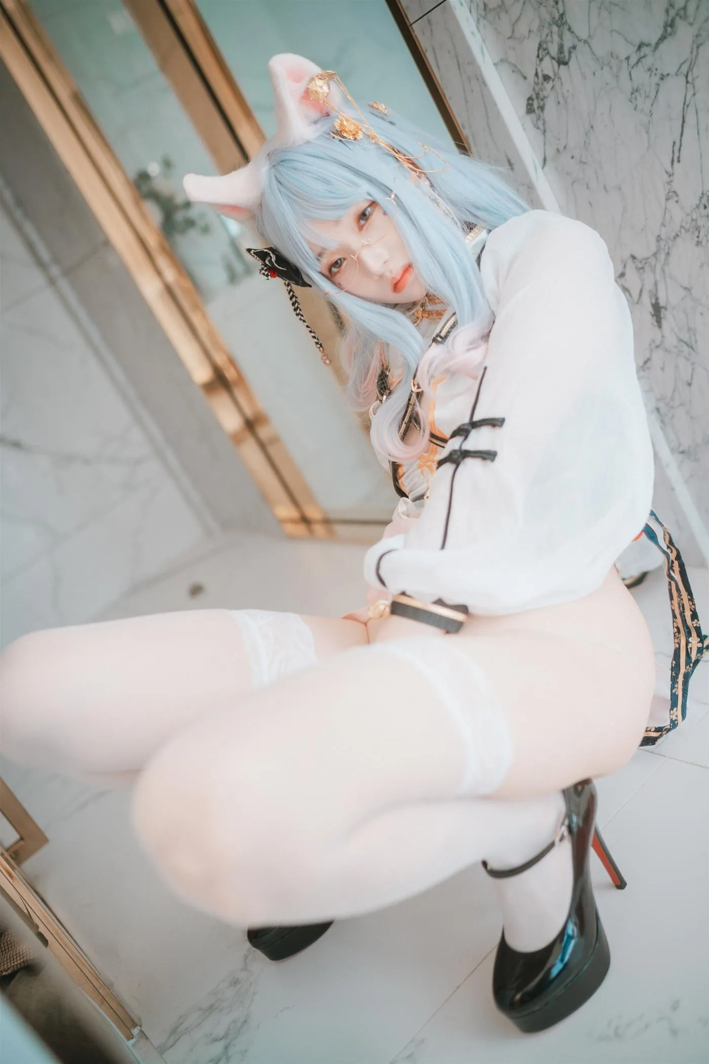 Bambi밤비 – NO.86 [DJAWA] Le Chat Porte un Qípáo [87P]插图